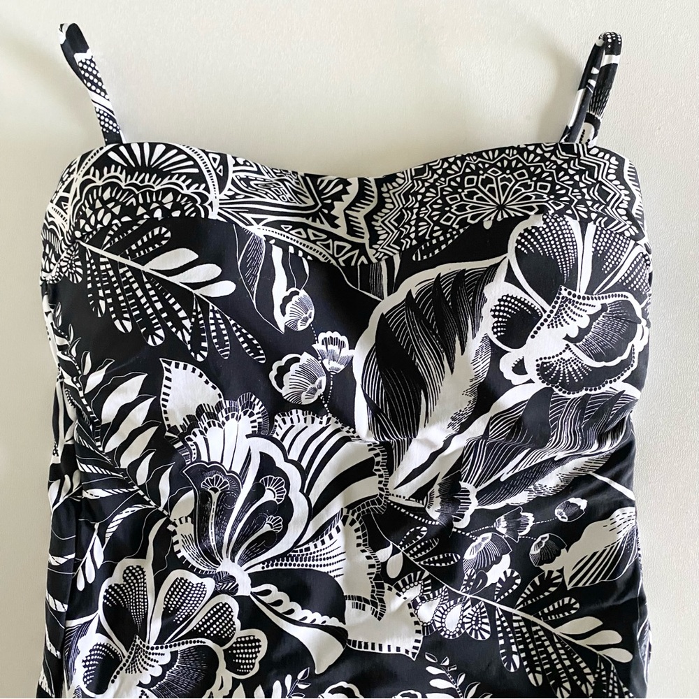 NEW La Blanca One Piece Swimsuit in black/white -Size 6 - Picture 2 of 8